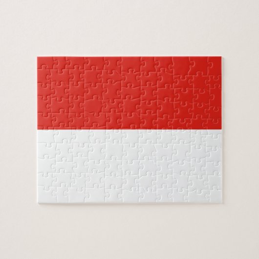 Indonesische vlag legpuzzel (Horizontaal)