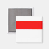 Indonesische vlag magneet (Voorkant / Achterkant)