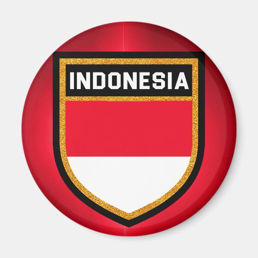 Indonesische vlag magneet (Voorkant)
