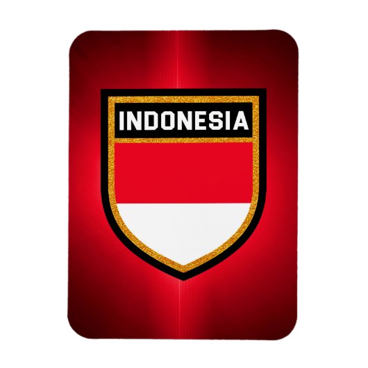 Indonesische vlag magneet (Verticaal)