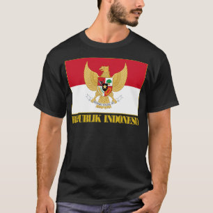Indonesische vlag met COA T-shirt