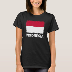 Indonesische vlag ondersteunt Indonesische bevolki T-shirt