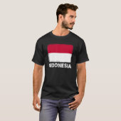 Indonesische vlag ondersteunt Indonesische bevolki T-shirt (Voorkant volledig)