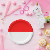 Indonesische vlag papieren bordje (Feest)