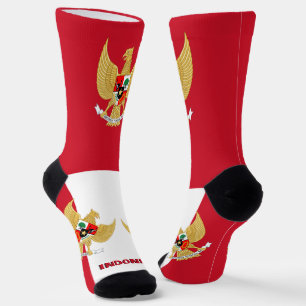 Indonesische vlag Patriottisch, duurzaam Indonesië Sokken