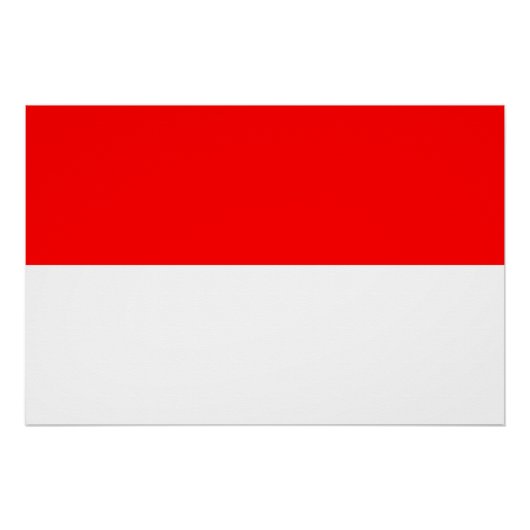Indonesische vlag perfect poster (Voorkant)