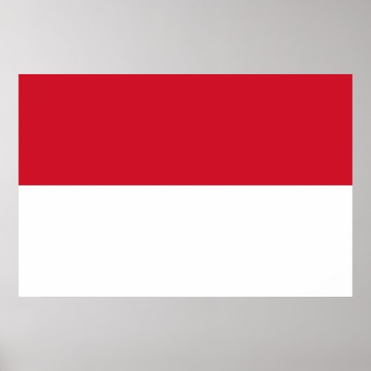 Indonesische vlag poster (Voorkant)