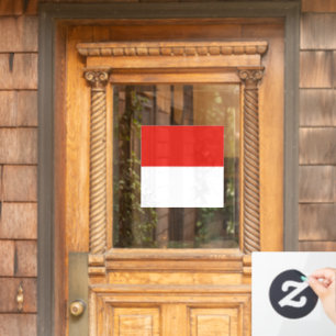 Indonesische vlag raamsticker