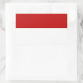 Indonesische vlag rechthoekige sticker (Tas)
