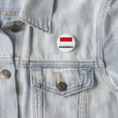 Indonesische vlag ronde button 3,2 cm (In situ)