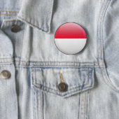 Indonesische vlag ronde button 5,7 cm (In situ)