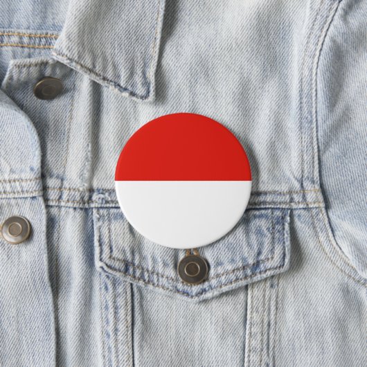 Indonesische vlag ronde button 7,6 cm (In situ)