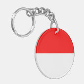 Indonesische vlag sleutelhanger (Voorkant Links)