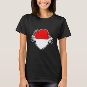 Indonesische vlag t-shirt
