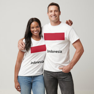 Indonesische vlag t-shirt