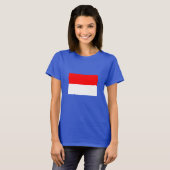 Indonesische vlag t-shirt (Voorkant volledig)