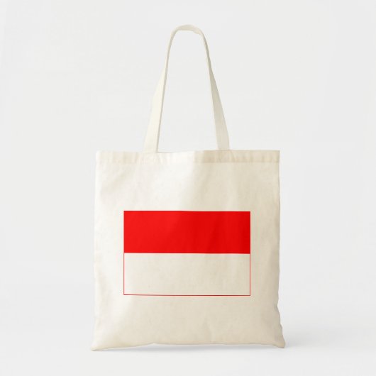 Indonesische vlag tote bag (Voorkant)