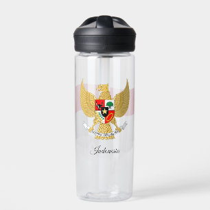 Indonesische wapenschild, vlag, Indonesië Waterfles