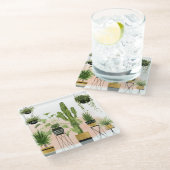 Indoor Oasis Glazen Onderzetter (Schuin)