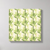 Indoor Oasis | Palmstructuurpatroon Canvas Afdruk (Voorkant)