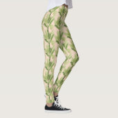 Indoor Oasis | Palmstructuurpatroon Leggings (Rechts)
