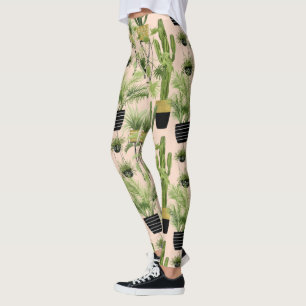 Indoor Oasis   Plant Lineup Patroon Leggings