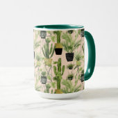 Indoor Oasis | Plant Lineup Patroon Mok (Voorkant rechts)