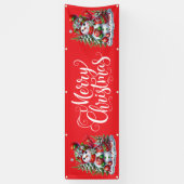 Indoor Outdoor Custom Banner-Merry Christmas Spandoek (Verticaal)