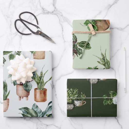 Indoor Plants Wrapping Paper (Voorkant)