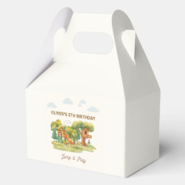 Indoor playground birthday party bedankdoosjes