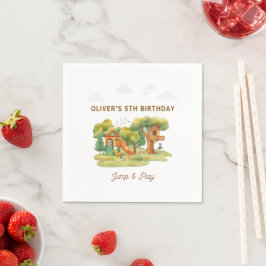 Indoor playground birthday party servet