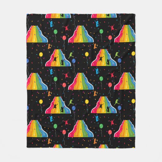 Indoor Slide Park Kids Playground Fleece Deken (Voorkant)