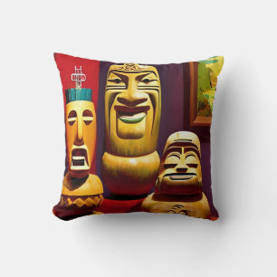 Indoor Tiki Leven Ken Gage Kunst Kussen