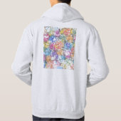 Indore Madhya Pradesh City Map Hoodie (Achterkant)