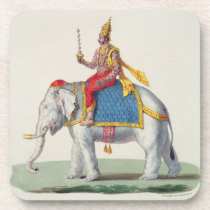 Indra of Devendra uit 'L'Inde francaise..', eng. Bier Onderzetter