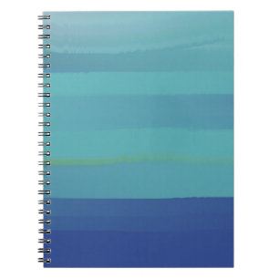 Indrucken in Teal en Blauw Notitieboek