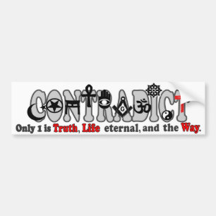 Indrukking van de bumpersticker