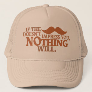 Indrukwekkend Mustache-pet - kies kleur Trucker Pet