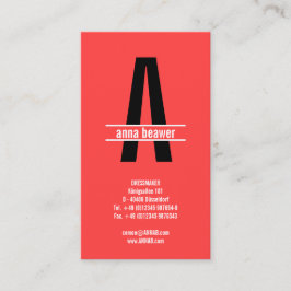 Indrukwekkend Vet Monogram Visitekaartje