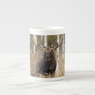 Indrukwekkende Bull Moose Porselein Kop