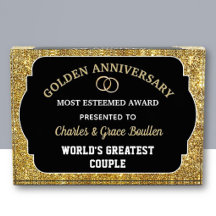 Indrukwekkende gouden jubileum aangepaste prijs 