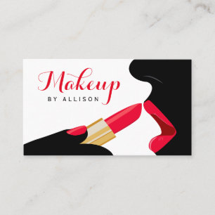 indrukwekkende Makeup Artist Hot Red Lips-stick Visitekaartje