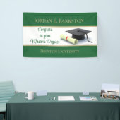 indrukwekkende mastergraad! Afgestudeerd Spandoek (Beurs)