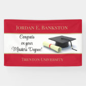 indrukwekkende mastergraad! Afgestudeerd Spandoek (Horizontaal)