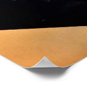 Indrukwekkende rode wijnstokbladeren in de herfstt poster (Hoek)