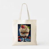 Indulgent Ice Cream Sundae Delight bedrukte zak Tote Bag (Achterkant)