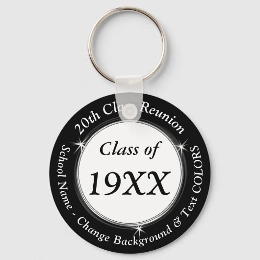 Indure persoonlijke 20e High School Reunion Sleutelhanger (Voorkant)