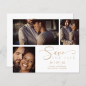 Indure witte rendy collage bruiloft 3 foto's (Voorkant / Achterkant)