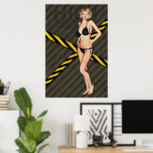 Industrial Bikini Babe Poster (Thuiskantoor)
