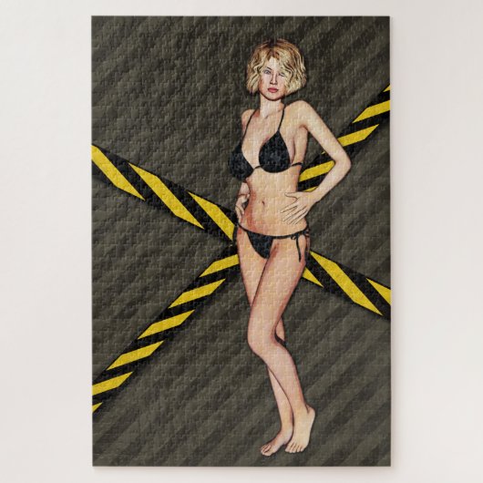 Industrial Bikini Girl Legpuzzel (Verticaal)